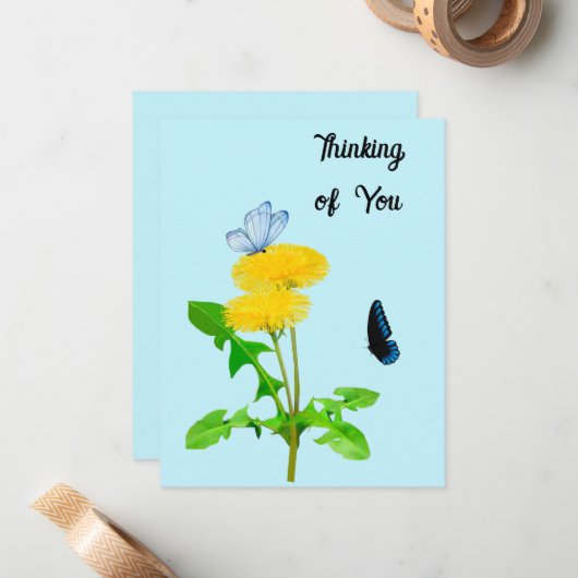 Denken Sie an Ihre Mitteilungskarten (Vorderseite/Rückseite Beispiel)