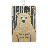 Denken Sie an Ihre Niedliche Bärenumarmung Autolufterfrischer (Rückseite)