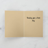 Denken Sie an Ihre Niedliche Bärenumarmung Karte (Innenseite)