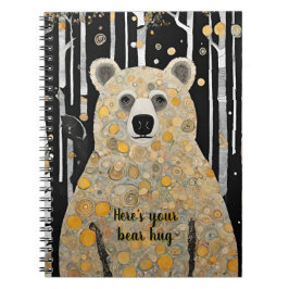 Denken Sie an Ihre Niedliche Bärenumarmung Notizblock