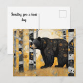 Denken Sie an Ihre Niedliche Bärenumarmung Postkarte (Vorne/Hinten)