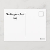 Denken Sie an Ihre Niedliche Bärenumarmung Postkarte (Rückseite)