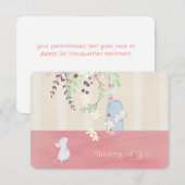 Denken Sie an Ihre Niedliche Grußkarte (Vorne/Hinten)