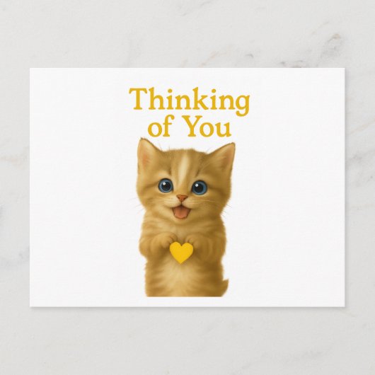 Denken Sie an Ihre Niedliche Kitten Card Postkarte (Vorderseite)