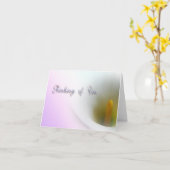 Denken Sie an Ihre Note Card Karte (Gelbe Blume)