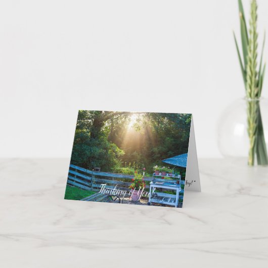 Denken Sie an Ihre Note Card. Mitteilungskarte (Vorderseite)