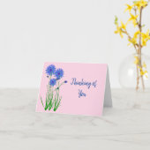 Denken Sie an Ihre nun geklappte Grußkarte Karte (Gelbe Blume)