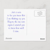 Denken Sie an Ihre "Ocean Sunset Postcard" Postkarte (Rückseite)