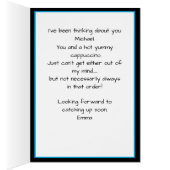 Denken Sie an Ihre persönliche Foto Black Fun Card (Innen (Rechts))