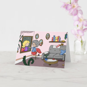 Denken Sie an Ihre Pflege Zuhause Meerjungfrau Gru Karte