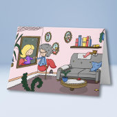 Denken Sie an Ihre Pflege Zuhause Meerjungfrau Gru Karte