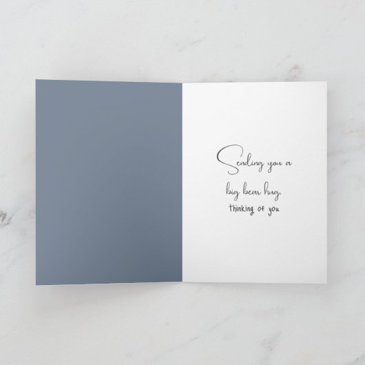 Denken Sie an Ihre Polarbärenumarmung Karte (Innenseite)