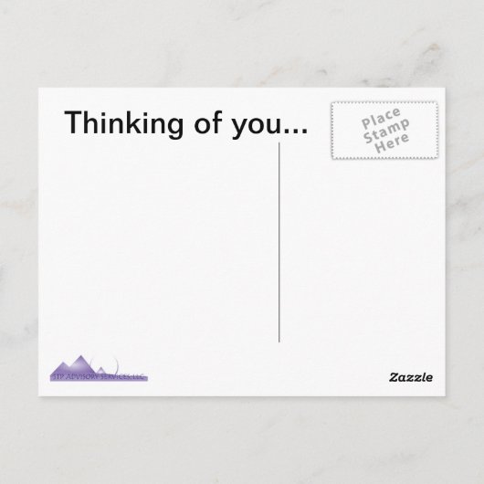 Denken Sie an Ihre Postkarte (Rückseite)