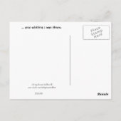 Denken Sie an Ihre Postkarte (Rückseite)