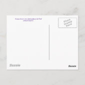 Denken Sie an Ihre Postkarte (Rückseite)