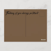 Denken Sie an Ihre Postkarte (Rückseite)