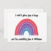 Denken Sie an Ihre Rainbow Post Card Postkarte (Vorne/Hinten)