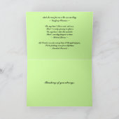 Denken Sie an Ihre Romantische Rote Rose Card Karte (Innenseite)