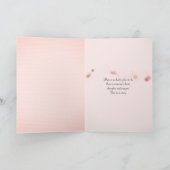 Denken Sie an Ihre Rose in der Hand Karte (Innenseite)