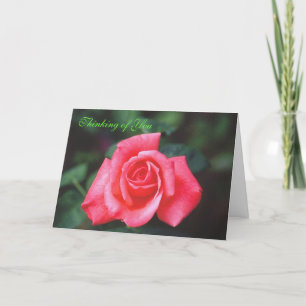 Denken Sie an Ihre Rose Karte
