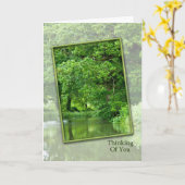 Denken Sie an Ihre ruhige Flusslandschaft Karte (Gelbe Blume)