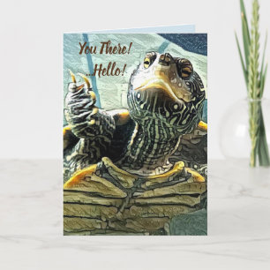 Denken Sie an Ihre Schildkrötenkarte Karte