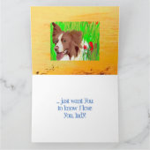 Denken Sie an Ihre schöne Grenz Collie Liebe Card Karte (Innenseite)