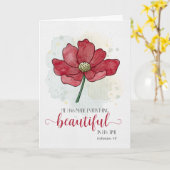 Denken Sie an Ihre Schrift Wasserfarbe Blume Karte (Gelbe Blume)