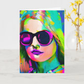 Denken Sie an Ihre Schwester Karte (Gelbe Blume)