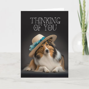 Denken Sie an Ihre Sheltie Karte