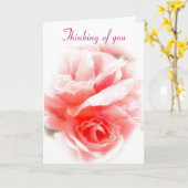 Denken Sie an Ihre Single Rose Karte (Gelbe Blume)