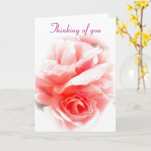 Denken Sie an Ihre Single Rose Karte (Gelbe Blume)