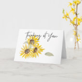 Denken Sie an Ihre Sonnenblumenkarte Karte (Gelbe Blume)