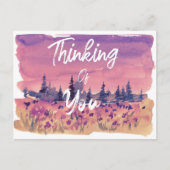 Denken Sie an Ihre Sunset Meadow Postkarte (Vorderseite)