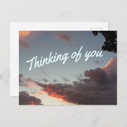 Denken Sie an Ihre "Sunset Postcard" Postkarte (Vorne/Hinten)