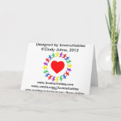 Denken Sie an Ihre Tante Doris Karte (Rückseite)