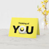 Denken Sie an Ihre Toilettenpapierrolle Karte (Gelbe Blume)