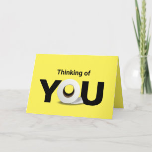 Denken Sie an Ihre Toilettenpapierrolle Karte