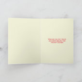 Denken Sie an Ihre Urlaubskarte Karte (Innenseite)