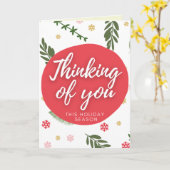 Denken Sie an Ihre Urlaubskarte Karte (Gelbe Blume)