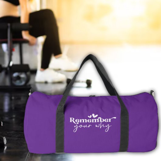 Denken Sie an Ihre Warum-Gym-Ausrüstung Duffle Bag