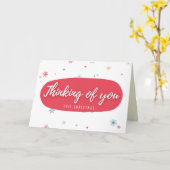 Denken Sie an Ihre Weihnachtskarte Karte (Gelbe Blume)