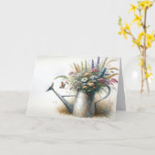 Denken Sie an Ihre Wildblumen im Wassersport kann Karte (Gelbe Blume)