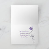 Denken Sie an Ihre Zeitschrift und Rose über Treib Karte (Innenseite)