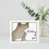 Denken Sie an Ihren Aquarellfrosch Postkarte (Stehend Vorderseite)