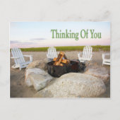 Denken Sie an Ihren Campfeuer Postkarte (Vorderseite)