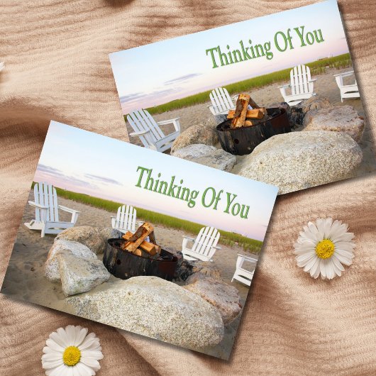 Denken Sie an Ihren Campfeuer Postkarte