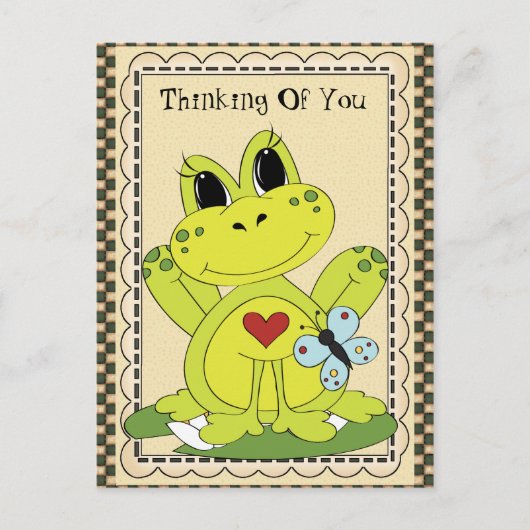 Denken Sie an Ihren Frosch Postkarte (Vorderseite)