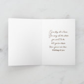 Denken Sie an Ihren Garten Weg und die Herberge Karte (Innenseite)