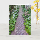 Denken Sie an Ihren Garten Weg und die Herberge Karte (Gelbe Blume)